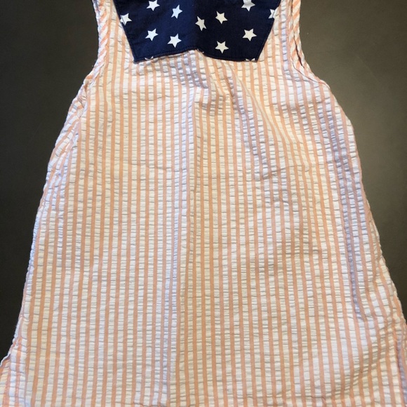 Seersucker Petit Peony Girls Dress - Picture 2 of 2